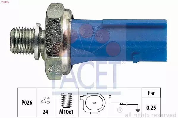 FACET CZUJNIK CIŚNIENIA OLEJU 7.0133 