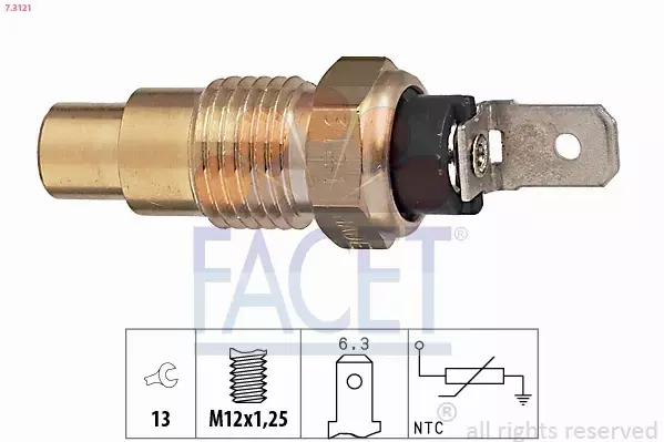 FACET CZUJNIK TEMPERATURY WODY 7.3121 