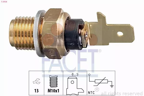 FACET CZUJNIK TEMPERATURY WODY 7.3154 