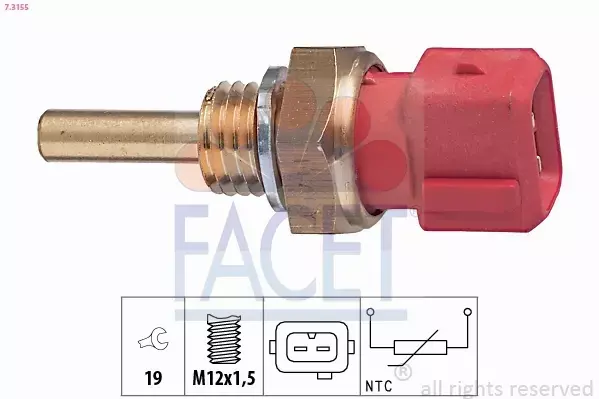 FACET CZUJNIK TEMPERATURY WODY 7.3155 