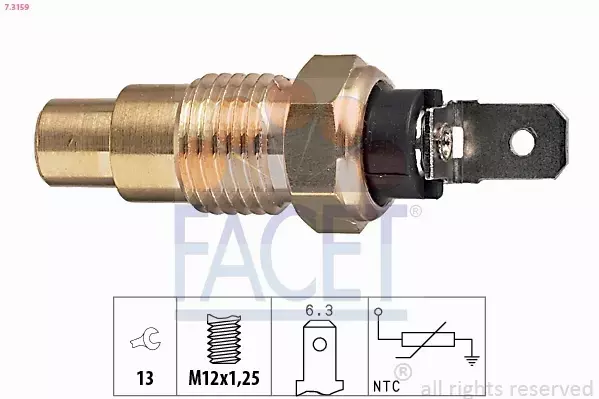 FACET CZUJNIK TEMPERATURY WODY 7.3159 