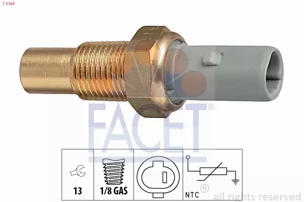 FACET CZUJNIK TEMPERATURY WODY 7.3184 