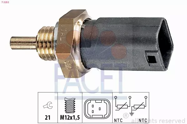 FACET CZUJNIK TEMPERATURY WODY 7.3252 