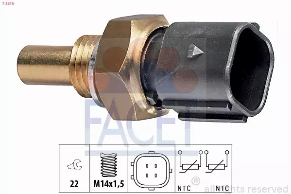 FACET CZUJNIK TEMPERATURY WODY 7.3316 