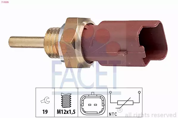 FACET CZUJNIK TEMPERATURY WODY 7.3326 