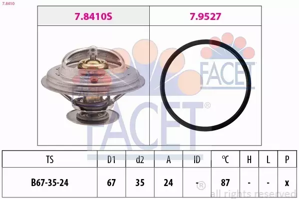 FACET TERMOSTAT 7.8410 