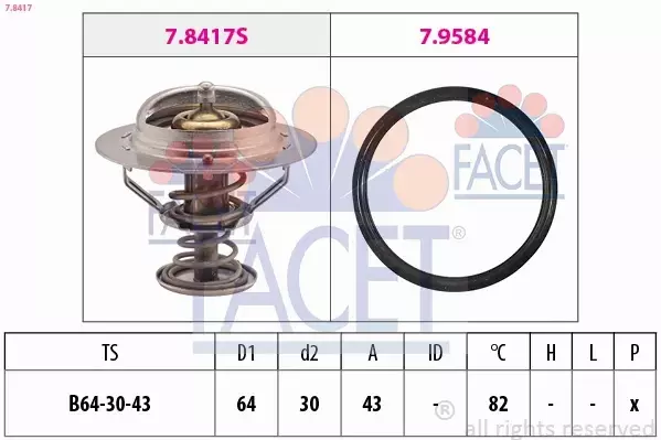 FACET TERMOSTAT 7.8417 