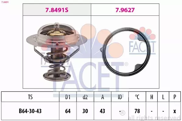 FACET TERMOSTAT 7.8491 