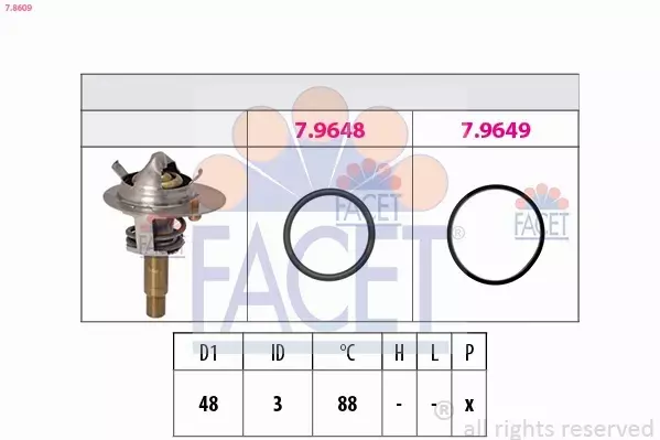 FACET TERMOSTAT 7.8609 