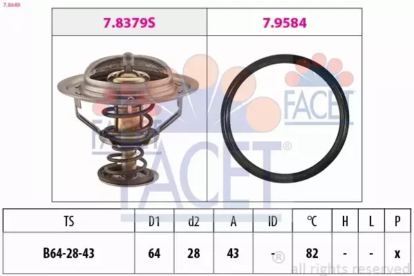 FACET TERMOSTAT 7.8649 