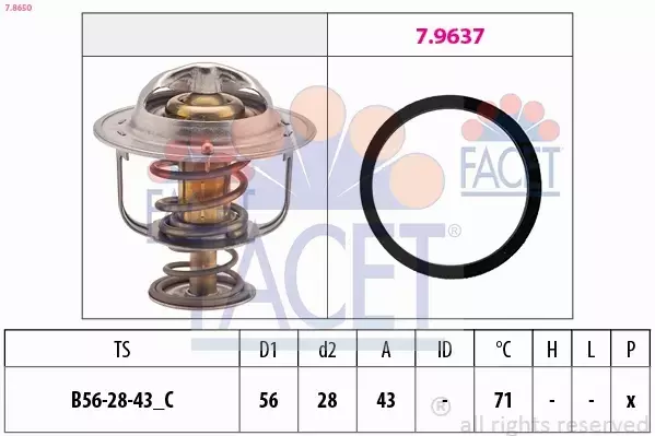 FACET TERMOSTAT 7.8650 