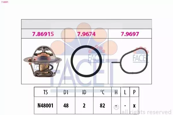 FACET TERMOSTAT 7.8691 