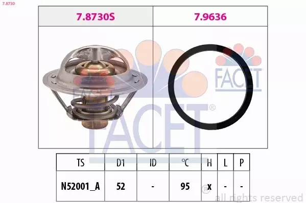 FACET TERMOSTAT 7.8730 