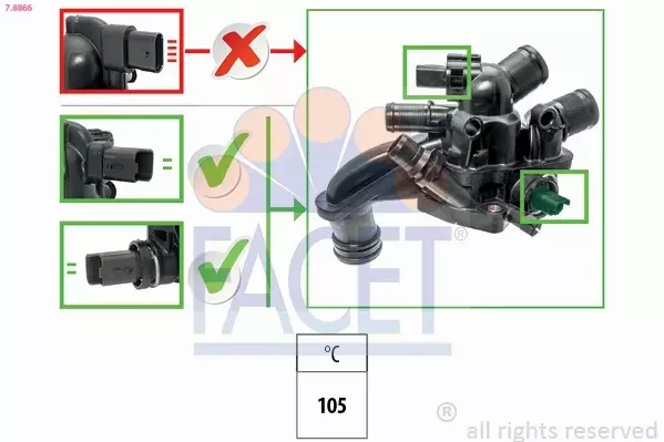 FACET TERMOSTAT 7.8866 