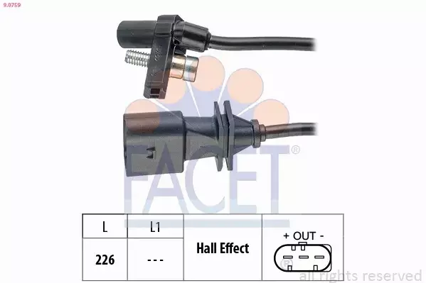 FACET CZUJNIK OBROTÓW 9.0759 