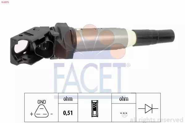 FACET CEWKA ZAPŁONOWA 9.6375 