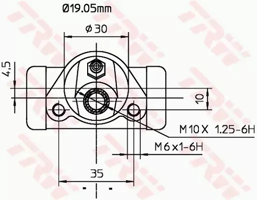 TRW CYLINDEREK HAMULCOWY BWD103 