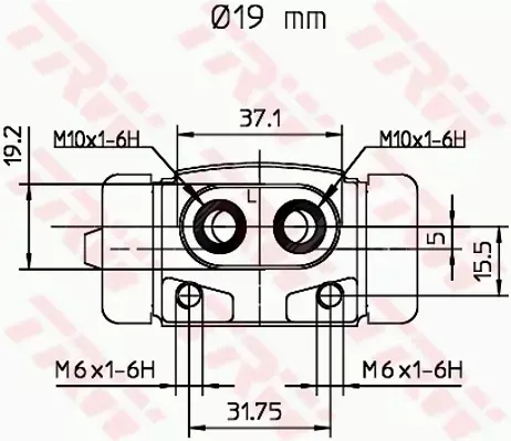 TRW CYLINDEREK HAMULCOWY TYŁ BWD188 