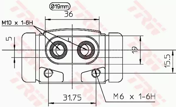 TRW CYLINDEREK HAMULCOWY BWD195 