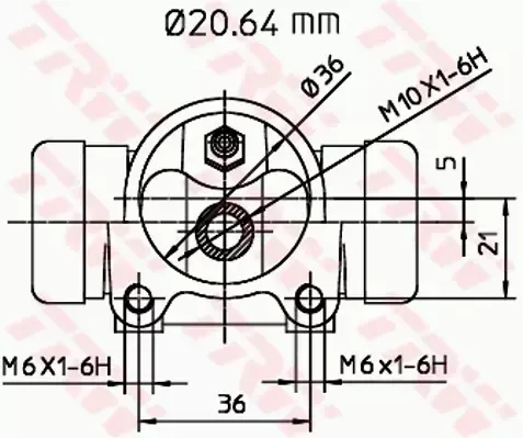 TRW CYLINDEREK HAMULCOWY BWF112 