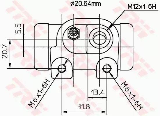 TRW CYLINDEREK HAMULCOWY TYŁ BWF123 