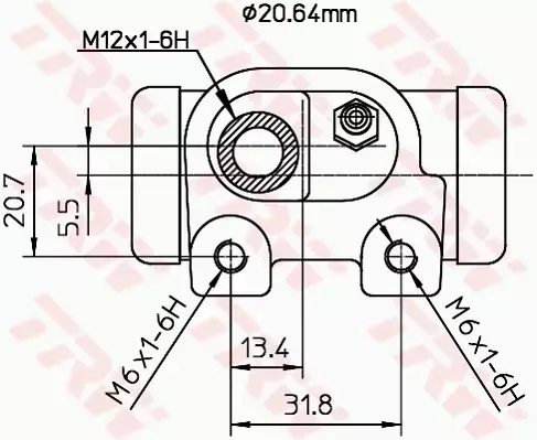 TRW CYLINDEREK HAMULCOWY TYŁ BWF129 