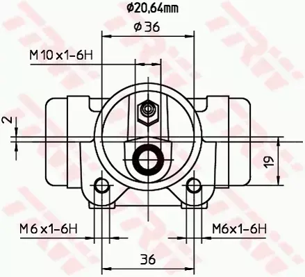 TRW CYLINDEREK HAMULCOWY BWF137 