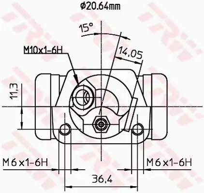 TRW CYLINDEREK HAMULCOWY BWF191 