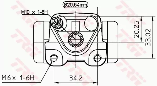 TRW CYLINDEREK HAMULCOWY TYŁ BWF272 