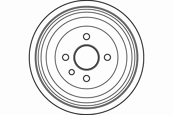 TRW BĘBEN HAMULCOWY TYŁ DAEWOO NUBIRA (J100) 