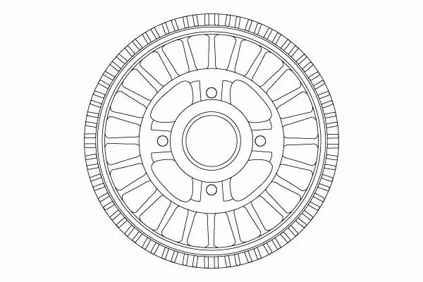 TRW BĘBEN HAMULCOWY TYŁ DB4557MR 