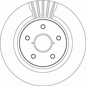 TRW TARCZE HAMULCOWE TYŁ CITROEN DS3 250MM 