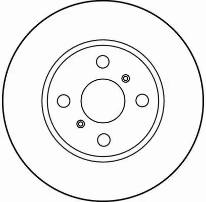 TRW TARCZE PRZÓD TOYOTA COROLLA E10 E11 255,5MM 