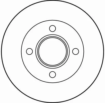 TRW TARCZE+KLOCKI PRZÓD FORD COURIER 240MM 