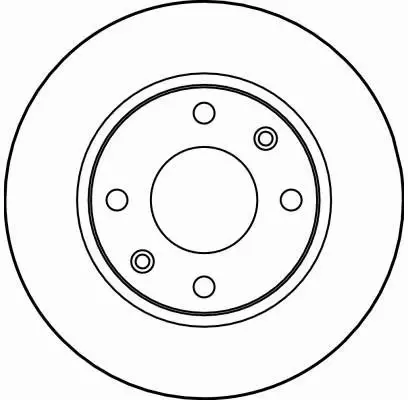 TRW TARCZE PRZÓD XSARA 206 306 247,5MM PEŁNE KRK 