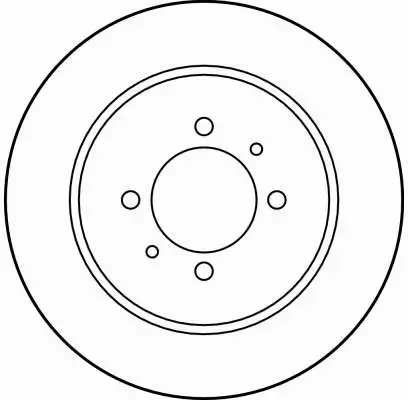 TRW TARCZE HAMULCOWE TYŁ DF4000 