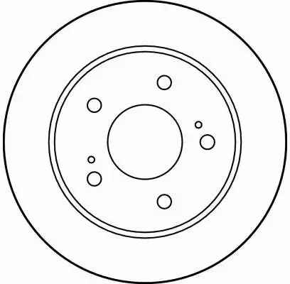 TRW TARCZE HAMULCOWE TYŁ DF4001 