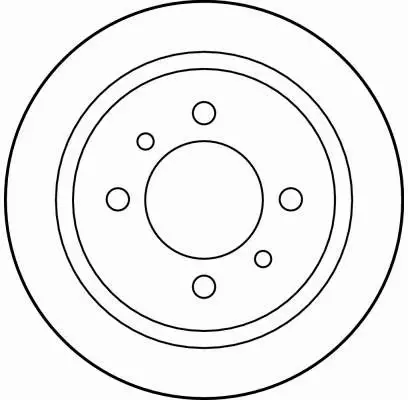 TRW TARCZE HAMULCOWE TYŁ DF4006 