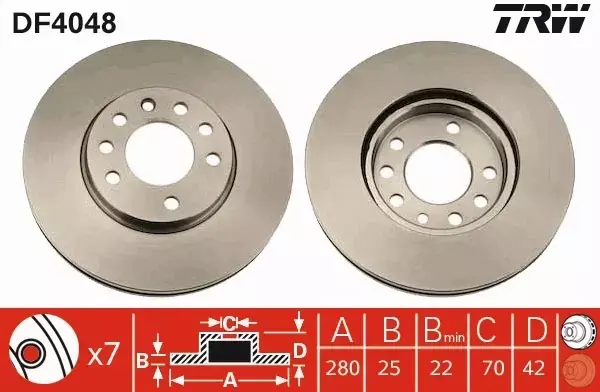 TRW DTEC TARCZE+KLOCKI PRZÓD OPEL ASTRA G ZAFIRA  