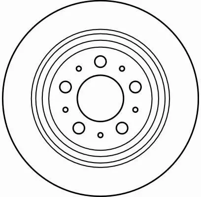 TRW TARCZE+KLOCKI TYŁ VOLVO S60 S80 V70 I II 288MM 