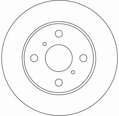 TRW TARCZE+KLOCKI PRZÓD TOYOTA YARIS P1 235MM 