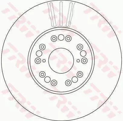 TRW TARCZE + KLOCKI PRZÓD LEXUS GS 300 400 430 