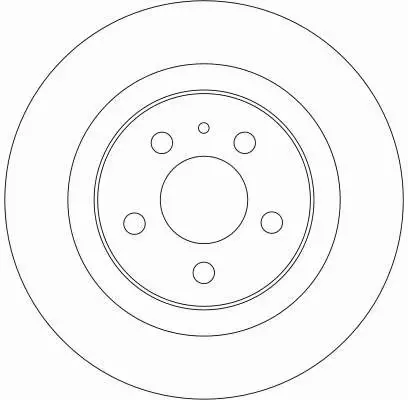TRW TARCZE HAMULCOWE TYŁ CITROEN C8 272MM 