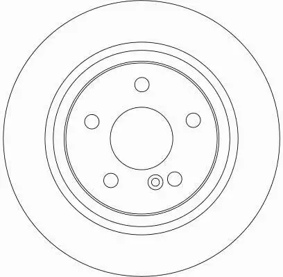 TRW TARCZE HAMULCOWE TYŁ MERCEDES-BENZ CLS (C218) 