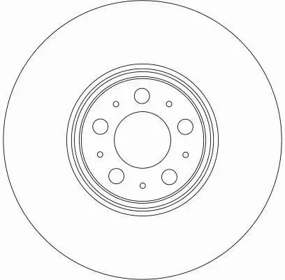 TRW TARCZE HAMULCOWE PRZÓD VOLVO XC90 I 