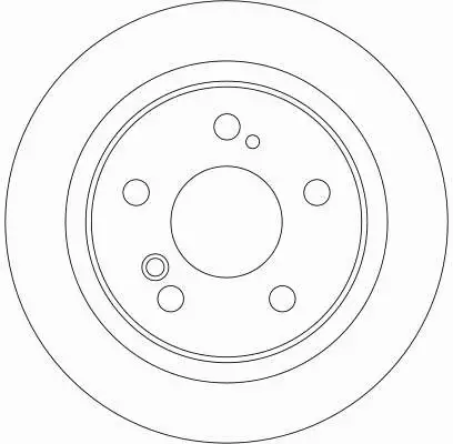 TRW TARCZE HAMULCOWE TYŁ MERCEDES-BENZ SLK (R171) 