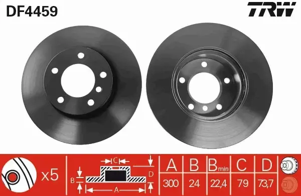 TRW TARCZE+KLOCKI PRZÓD BMW 3 E90 BMW 1 316 318 32 