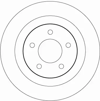 TRW TARCZE HAMULCOWE TYŁ MAZDA 5 CW 302MM 
