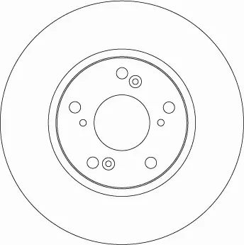 TRW TARCZA HAMULCOWA HONDA CRV 2.0 2.2 02- PRZOD 