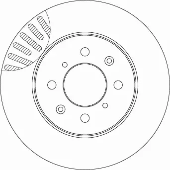 TRW TARCZE+KLOCKI PRZÓD HONDA JAZZ II 258MM 